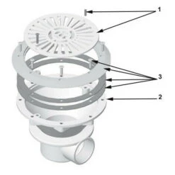 Astral Bonde De Fond Grise Anthracite Pour Piscine Béton Et Liner -Hayward Aquaspa Boutique 8860953 3