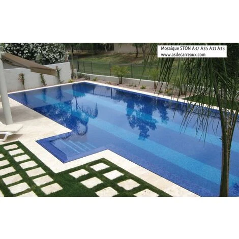Mosaique Piscine Bleu A33 20x20mm - 2.14m² 4 Mosaique Piscine Bleu A33 20x20mm - 2.14m² – Image 2