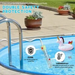 SEENLIN Thermoplongeur De Voyage,Chauffe-piscine électrique à Immersion Avec Protection En Acier Inoxydable Pour Piscines Creusées, Bleu, Une Pièce 8 SEENLIN Thermoplongeur De Voyage,Chauffe-piscine électrique à Immersion Avec Protection En Acier Inoxydable Pour Piscines Creusées, Bleu, Une Pièce -Hayward Aquaspa Boutique 89258182 2