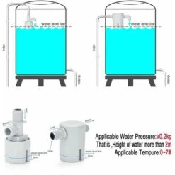 Vanne à Flotteur 3/4, Le Boîtier De Contrôle Du Niveau D'eau Est Une Version Améliorée De La Vanne à Flotteur Traditionnelle, Utilisée Dans Les Piscines, Les Aquariums, L'aquaculture, Les Aquariums. -Hayward Aquaspa Boutique 89325006 3