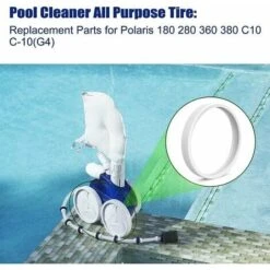 Polaris 280 Pneus De Rechange De Piscine, 3 Pièces Adaptables Gomme Tendre Pour Robot Polaris 180, 280, 360,380, C10, C-10 9 Polaris 280 Pneus De Rechange De Piscine, 3 Pièces Adaptables Gomme Tendre Pour Robot Polaris 180, 280, 360,380, C10, C-10 -Hayward Aquaspa Boutique 90519232 3
