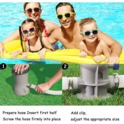 RHAFAYRE 2 Pcs Tuyau De Rechange Pour Piscine Hors Sol Tuyau De Piscine Pour Piscines Pour Piscine Hors Terre Tuyau De Remplacement De Pompe De Filtre De Piscine（150x3.2 CM） -Hayward Aquaspa Boutique 90663810 5