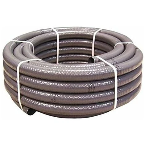 Couronne Rouleau 10M Tuyau Gris PVC Pression Souple à Coller Ø 50mm Diamètre/Bassins Et Piscines 3 Couronne Rouleau 10M Tuyau Gris PVC Pression Souple à Coller Ø 50mm Diamètre/Bassins Et Piscines
