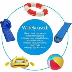 10 Pièces Patchs De Réparation Auto-Adhésifs PVC,atch De Doublure De Piscine,Rustines Autocollantes Pour Réparation,10x25cm -Hayward Aquaspa Boutique 92144440 5