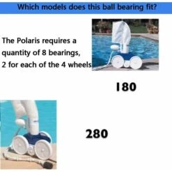 C60 Roue De Rechange Pour Roulements De Piscine Pour Nettoyeur De Piscine Polaris 280/180, Paquet De 8 Nettoyant Pour Piscine Sous Pression à Roulements C60 C60 -Hayward Aquaspa Boutique 92645180 4