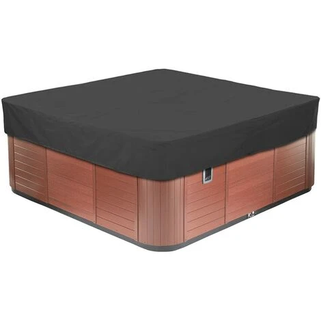 Housse Pour Bain à Remous Carrée De Jardin, Bache De Protection Pour Piscine En Tissu Oxford 210D Étanche À La Poussière Anti-UV Plusieurs Tailles Au Choix,Noir,231x231x30cm 3 Housse Pour Bain à Remous Carrée De Jardin, Bache De Protection Pour Piscine En Tissu Oxford 210D Étanche À La Poussière Anti-UV Plusieurs Tailles Au Choix,Noir,231x231x30cm