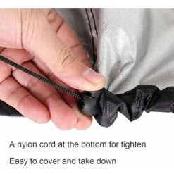 LYCXAMES Housse De Protection Pour Spa, Bain à Remous,Piscine,Baignoire,Couverture De Spa En Tissu Oxford Pour Jardin Extérieur, Anti-poussière,Imperméable à L'eau, Noir, Anti-UV,231x231x30CM -Hayward Aquaspa Boutique 93990141 5