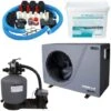 Pack Pompe à Chaleur Piscine Poolex Silverline FI 70 + By Pass Universel + Pompe De Filtration + Filtre à Sable + Verre Filtrant -Hayward Aquaspa Boutique 94182759 1