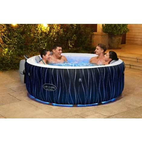 BESTWAY Spa Gonflable Rond Lay-Z-Spa Hollywood Airjet™ 4 - 6 Personnes 4 BESTWAY Spa Gonflable Rond Lay-Z-Spa Hollywood Airjet™ 4 - 6 Personnes – Image 2