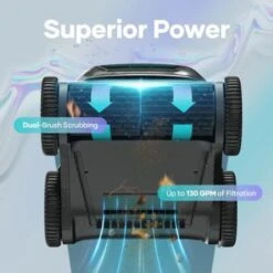 Robot De Piscine Sans Fil AIPER Seagull Pro , Jusqu'à 300m2, Autonomie 180min, Nettoyage Fond Et Parois Par Aspiration, 1 Brosse Rotative, Activation En 1 Click, Planification Des Trajectoires 10 Robot De Piscine Sans Fil AIPER Seagull Pro , Jusqu'à 300m2, Autonomie 180min, Nettoyage Fond Et Parois Par Aspiration, 1 Brosse Rotative, Activation En 1 Click, Planification Des Trajectoires -Hayward Aquaspa Boutique 95981044 4