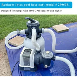 Intex 29060E Système De Pompe De Filtration Tuyau De Rechange En Plastique Pour Pompe De Piscine 1,5 X 56 Pouces (Lot De 2) -Hayward Aquaspa Boutique 96013184 4