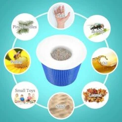 Autre Accessoire Pour Piscine　Pool Skimmer Socks,Chaussette Piscine,Chaussette Filtre Piscine,Prefiltre Réutilisable Et Super Élastique Pour Peuvent Emprisonner Pollen,Feuilles,Cheveux,l'Huile,les In -Hayward Aquaspa Boutique 96338884 5