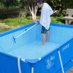 Brosse De Piscine Renforcée 46 Cm Adapté Aux Supports Courants - Poils Durs En PVC - Tête De Raccordement En Aluminium Entretien, Nettoyage,Dolaso -Hayward Aquaspa Boutique 96518362 5