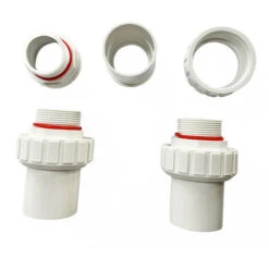 2 Pièces, Accessoires De Piscine Réservoir De Sable Pompe À Eau Joint Vivant 1,5 Pouces Filtre De Piscine Réservoir De Sable Tuyau D'Eau Droit Avec Joint À Dents