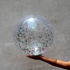 Ballon De Plage Gonflable Balles De Plage �� Paillettes Confettis Paillettes Ballon De Plage Transparent Jouets De Piscine Jeu D'Eau Int��rieur Ext��rieur Anniversaire F��te D'��t�� Faveurs Pour Enfan -Hayward Aquaspa Boutique 97745688 3