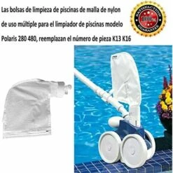 Sac Pour Nettoyeur De Piscine Pour Polaris 280, 480, Sacs à Glissière En Nylon Blanc Tout Usage(2pk) -Hayward Aquaspa Boutique 97823723 5