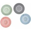 Bouchons Anti-Cheveux En Silicone Durable, Filtre évier Cuisine, Filtre à évier, Grille Pour Evier Cuisine, Faciles à Nettoyer Et à Installer 13.513.5cm Fontainebleau 4 Pcs Rose, Vert, Gris, Bleu