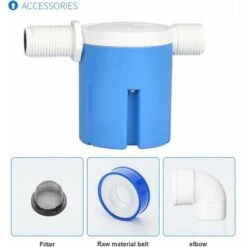 Robinet à Flotteur Automatique Pour Niveau D'eau - Entrée Latérale Intégrée Et Intégrée - Régulateur De Valve Flottante Pour Lavage De Voiture - Pour Piscine, Réservoir D'eau JYN15 Dolaso 10 Robinet à Flotteur Automatique Pour Niveau D'eau - Entrée Latérale Intégrée Et Intégrée - Régulateur De Valve Flottante Pour Lavage De Voiture - Pour Piscine, Réservoir D'eau JYN15 Dolaso -Hayward Aquaspa Boutique 98461469 4