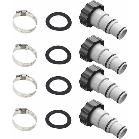 Adaptateur De Tuyau De Piscine A, Adaptateur De Tuyau De Piscine, 38 Mm Et 32 Mm De Diamètre, Adaptateur A Pour Piscine Intex, Adaptateur De Tuyau Pour Pompes, Raccord De Tuyau (4 Pièces) 3 Adaptateur De Tuyau De Piscine A, Adaptateur De Tuyau De Piscine, 38 Mm Et 32 Mm De Diamètre, Adaptateur A Pour Piscine Intex, Adaptateur De Tuyau Pour Pompes, Raccord De Tuyau (4 Pièces)
