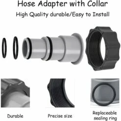 Adaptateur Tuyau Piscine, 2 Pièces Adaptateur De Tuyau De Rechange, Remplacement Adaptateur De Tuyau, Adaptateur Tuyau Pour Pompe, Ø 32/38 Mm Raccord Pour Tuyau Piscine -Hayward Aquaspa Boutique 98496925 4