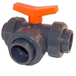 Vanne 3 Voies PVC En T Ø 50 Mm - Fitt