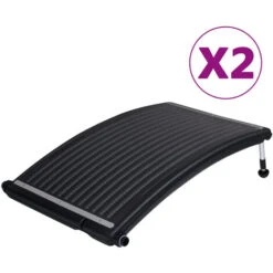VIDAXL Panneaux De Chauffage Solaire De Piscine Courbés 2 Pcs 110x65cm