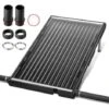 Chauffage Solaire Pour Piscine 111x66x6 CM Chauffage Eau Chaude De Piscine Avec Barre De Support Pour Piscine Extérieure NAIZY