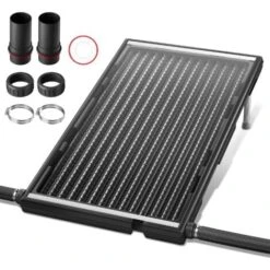 Chauffage Solaire Pour Piscine 111x66x6 CM Chauffage Eau Chaude De Piscine Avec Barre De Support Pour Piscine Extérieure NAIZY