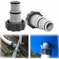 Intex Adaptateur De Tuyau De Rechange Pour Pompes Série A, Lot De 2, 8 Pouces