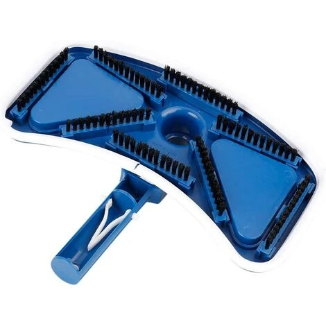 Tête D'aspiration Rotative Bleue Et Blanche Pour Piscine Brosse D'aspiration Outil Pour Piscine (longueur 36 Cm, Largeur 14.5 Cm) 4 Tête D'aspiration Rotative Bleue Et Blanche Pour Piscine Brosse D'aspiration Outil Pour Piscine (longueur 36 Cm, Largeur 14.5 Cm) – Image 2