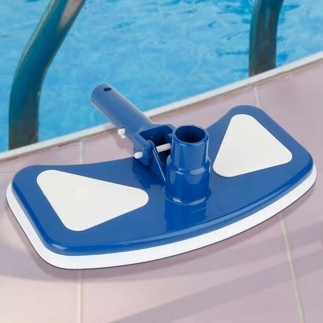 Tête D'aspiration Rotative Bleue Et Blanche Pour Piscine Brosse D'aspiration Outil Pour Piscine (longueur 36 Cm, Largeur 14.5 Cm) 6 Tête D'aspiration Rotative Bleue Et Blanche Pour Piscine Brosse D'aspiration Outil Pour Piscine (longueur 36 Cm, Largeur 14.5 Cm) – Image 4