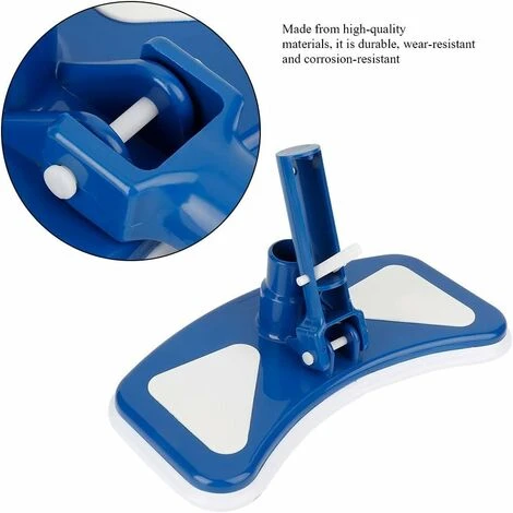 Tête D'aspiration Rotative Bleue Et Blanche Pour Piscine Brosse D'aspiration Outil Pour Piscine (longueur 36 Cm, Largeur 14.5 Cm) 7 Tête D'aspiration Rotative Bleue Et Blanche Pour Piscine Brosse D'aspiration Outil Pour Piscine (longueur 36 Cm, Largeur 14.5 Cm) – Image 5